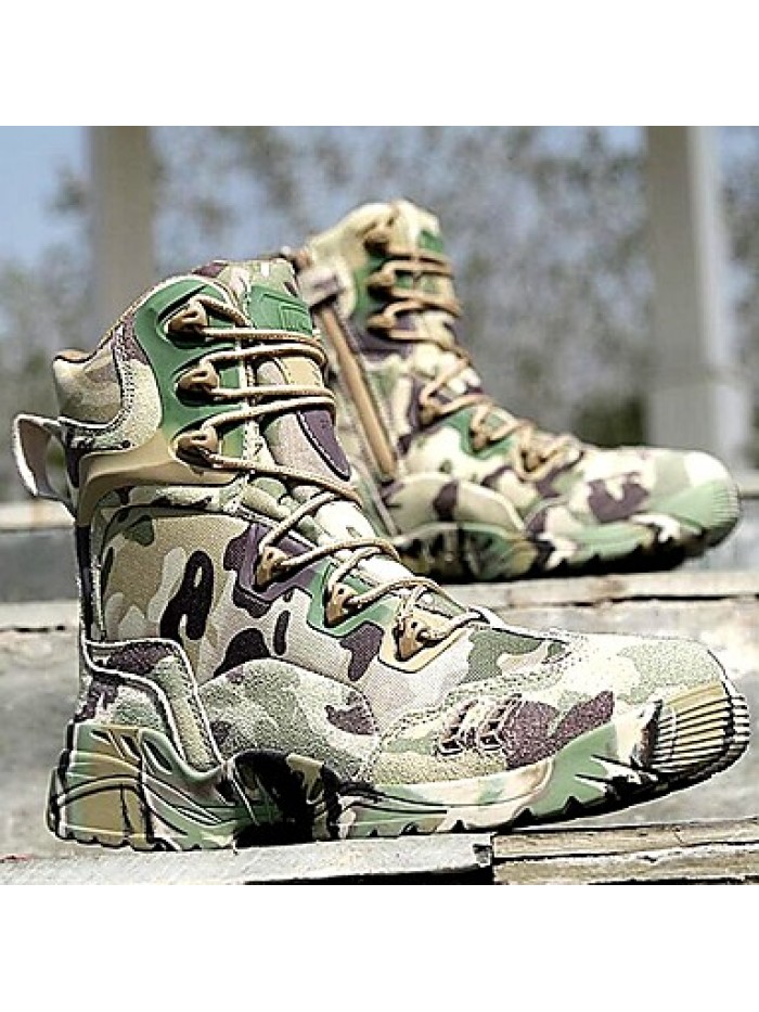Shoes 2016 Hot Sale Outdoor/Work Leather/Synthetic Camouflage Color Hard-wearing Combat Boots